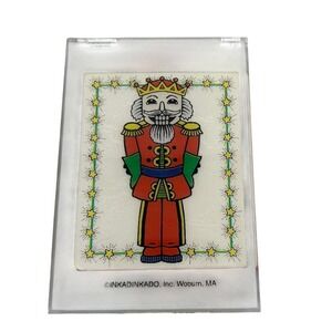 Inkadinkado Nutcracker #4909 Soldier Christmas Rubber Stamp Acrylic Block NEW